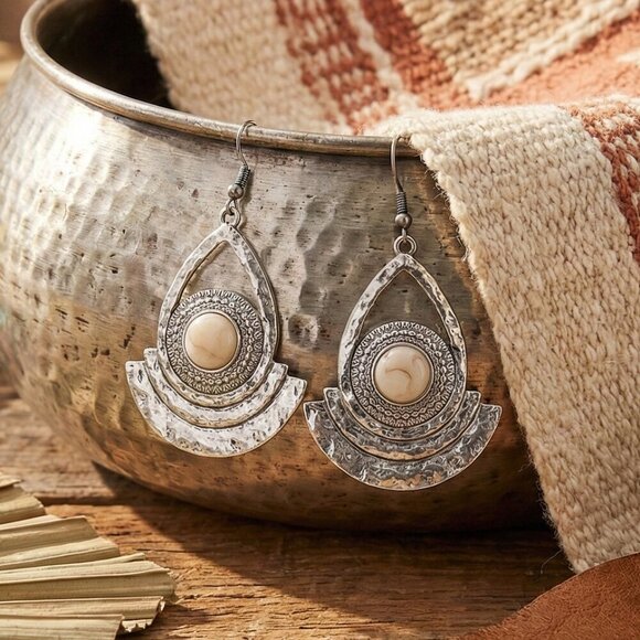NKULTD Jewelry - Turkish Handcrafted Boho Chic Dangle Earrings - Statement Fashion Jewelry